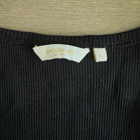 Aime Leon Dore Embroidered Logo Tank Top Mens size L 100% cotton Black - Picture 7 of 9